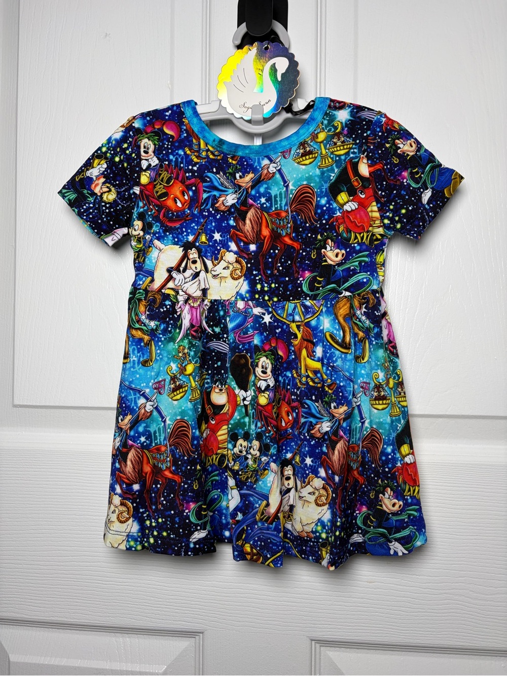Sugar Swan Disney Zodiac Peplum Dress Shorts Set 2T NWT Bamboo